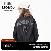 little moco children dress 23 autumn fit new male and female child baseball serve long sleeve jacket jacket KBC3JKT024