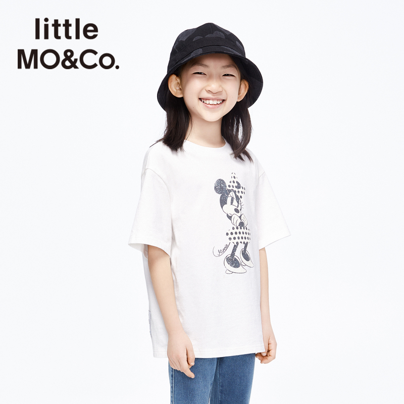 抑菌 迪士尼米奇IP亲子装 little moco童装女童纯棉短袖T恤儿童