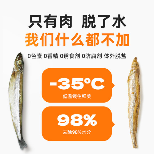 爱立方多春鱼冻干猫零食磨牙小鱼干富含深海鱼油搭配主食美毛益肤 - 图3