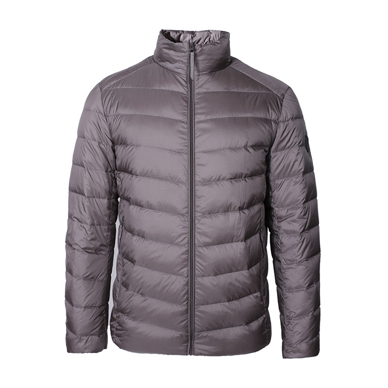 奥古利奥23年秋冬新品薄款男士羽绒服外套立领白鸭绒轻便保暖