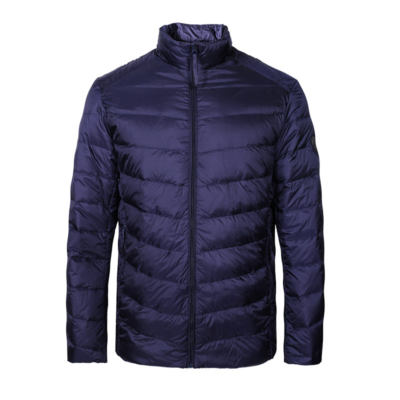 奥古利奥23年秋冬新品薄款男士羽绒服外套立领白鸭绒轻便保暖