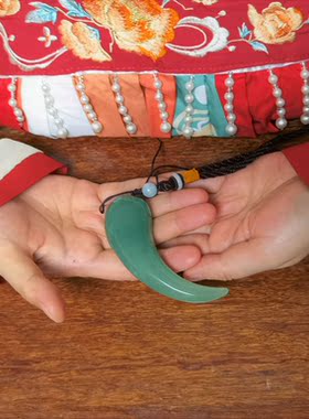 辣椒玉佩纯天然车挂把件男女