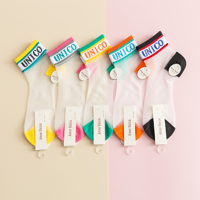 女短袜浅口ins潮夏天水晶玻璃丝袜 盛唐袜悦短袜/打底袜/丝袜/美腿袜