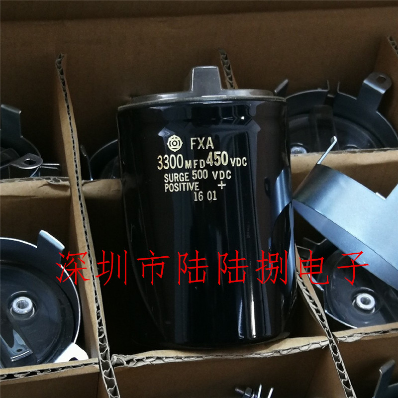 FXA 3300mfd450vdc 日立品牌400v3300uf 变频器高压进口电溶 现货 - 图1