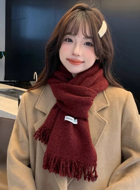 2026新款克莱因灰色巾冬季女韩系