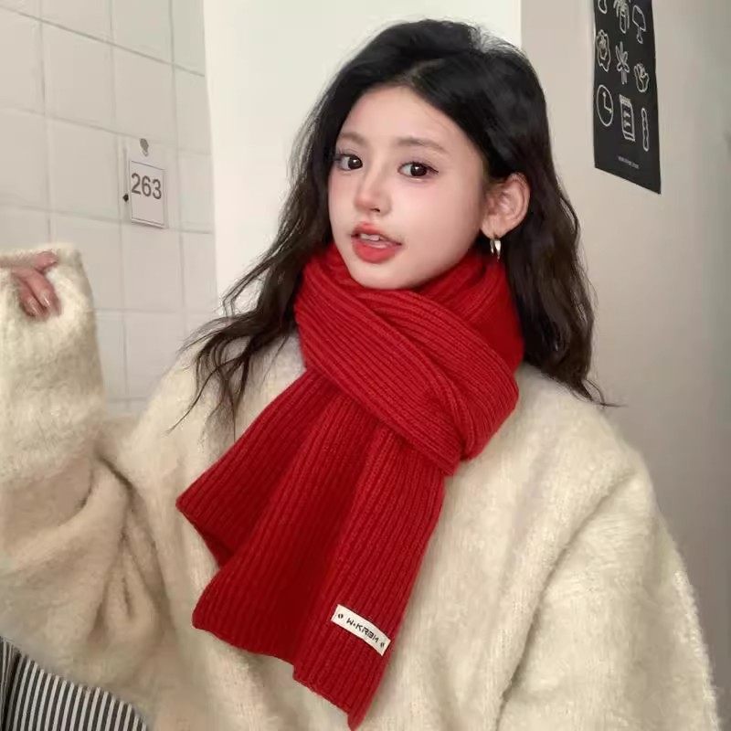 新款本命新年围巾帽子手套二三件套女冬季保暖围脖酒红色针织毛线,淘宝优惠券,粉丝福利购,淘宝优惠卷