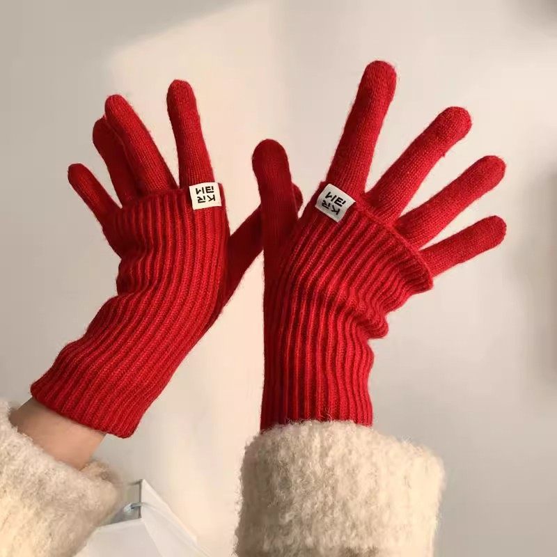 新款本命新年围巾帽子手套二三件套女冬季保暖围脖酒红色针织毛线,淘宝优惠券,粉丝福利购,淘宝优惠卷