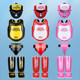 Enzhe Children's Sanda Protective Gear Complete Set for Fighting Kids