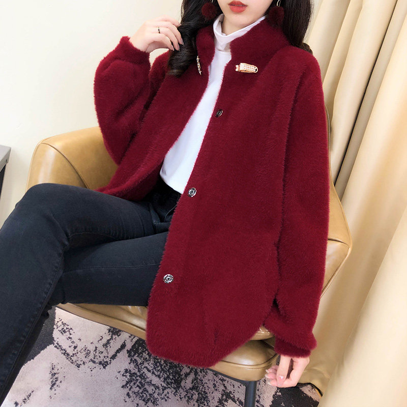 女士短外套2020年新款女上衣开衫 米幽谷短外套