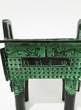 商代青铜器仿古摆件亚址方鼎装饰品客厅桌面摆放摆设做旧工艺品