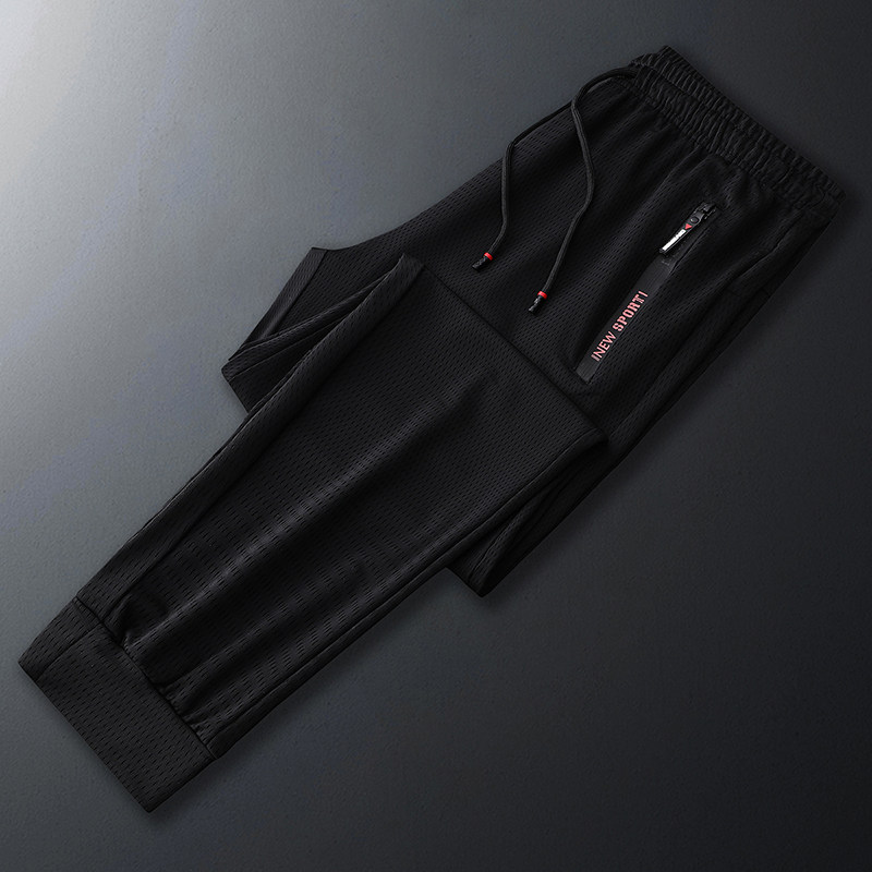 冰丝裤男士夏季超薄款网眼空调裤 耐都休闲裤