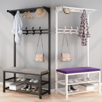 Shoes-changing stool shoes cabinet Home hanging clothes hanger integrated in doorway Xuan Guan Multifunction available to sit in soft bag Cushion Shoe Rack