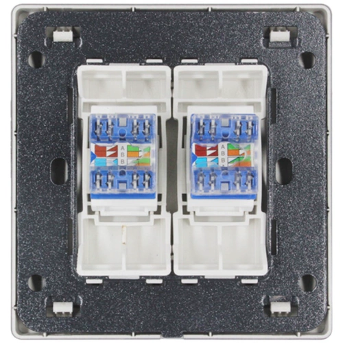 Международный электрик более 6 компьютерных сайтов с двойным портативным сетевым волокном золотой панель 86 Тип 6 Тип двойной сетью сайты