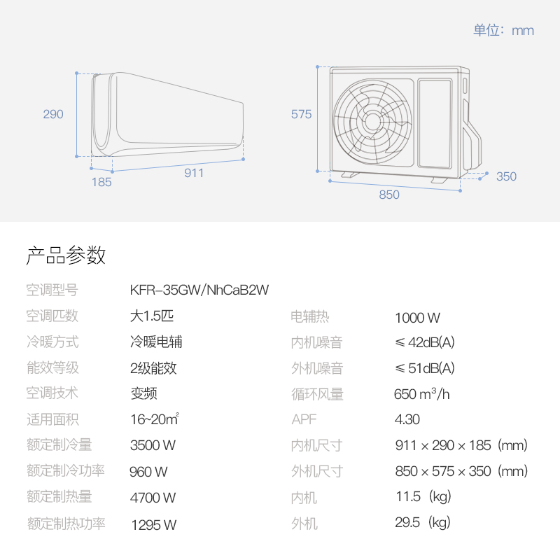 风范 匹智能变频冷暖二级空调 1.5 大 NhCaB2W 35GW KFR 格力 Gree 风范 匹智能变频冷暖二级空调 1.5 大 NhCaB2W 35GW KFR 格力 Gree