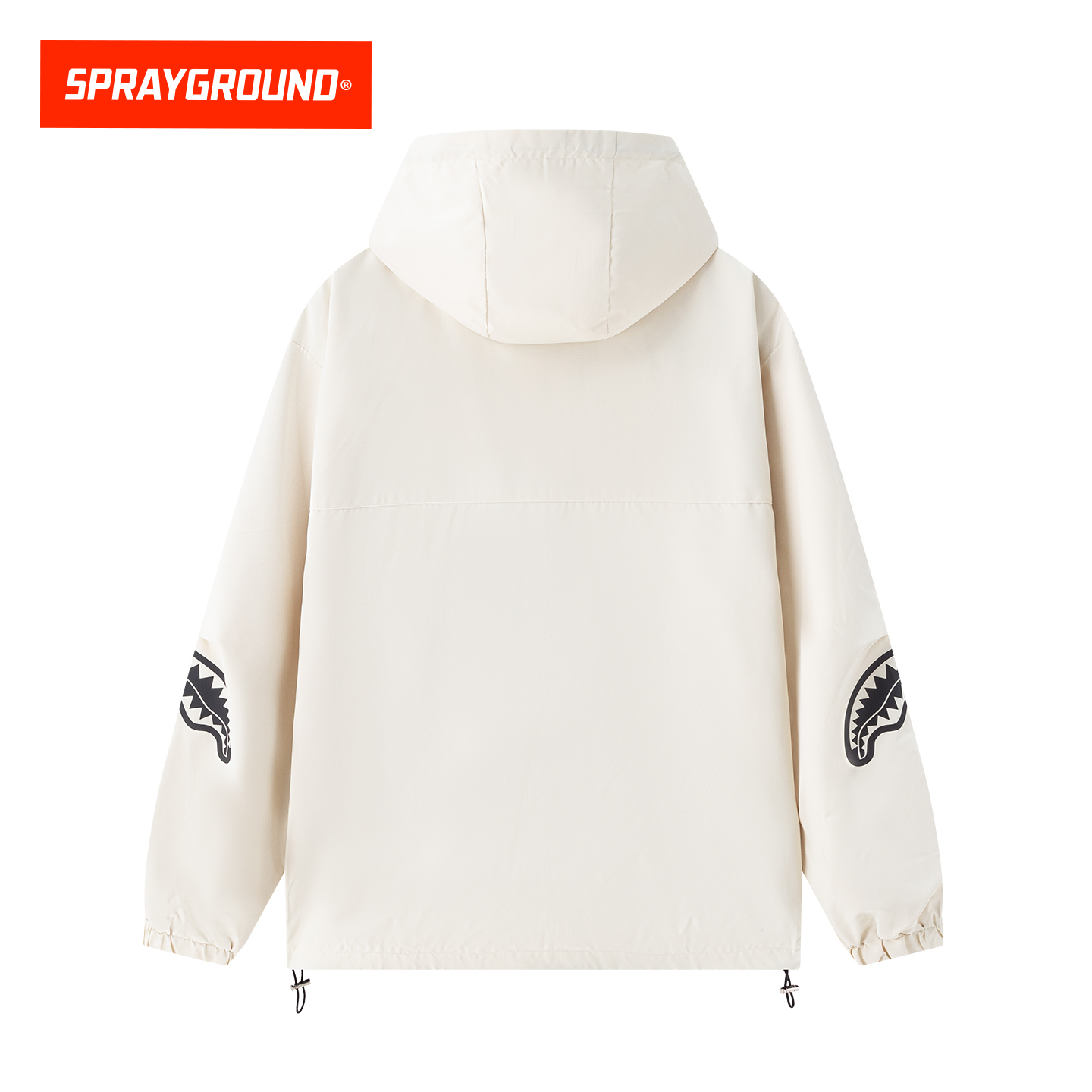 SprayGround鲨鱼嘴户外机能风冲锋衣夹克男秋季潮牌宽松连帽外套 - 图2