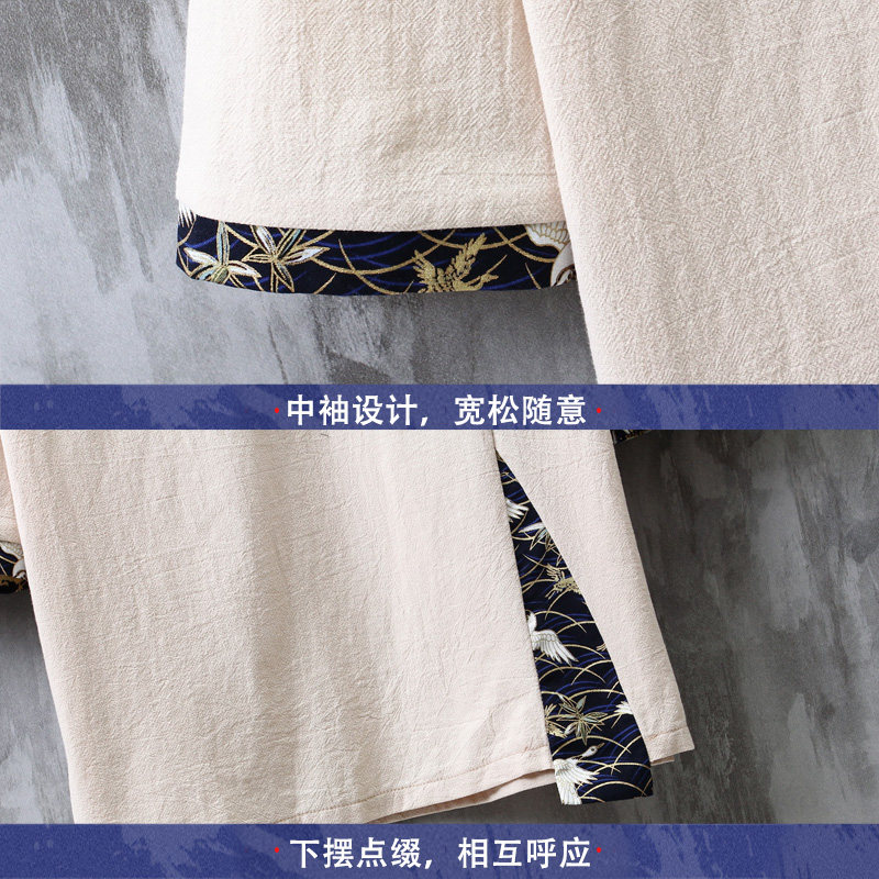 中国风短袖青年男士唐装中式t恤 恰如春服饰汉服