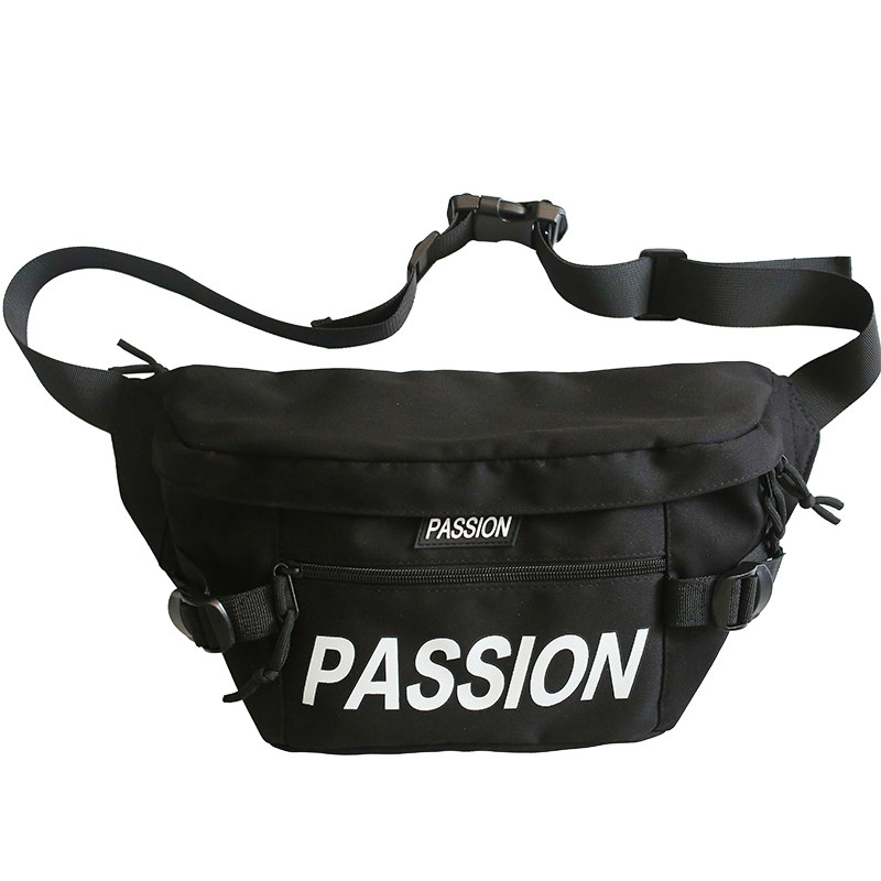 胸包潮牌工装学生ins潮男士斜挎包 大牙男士包袋