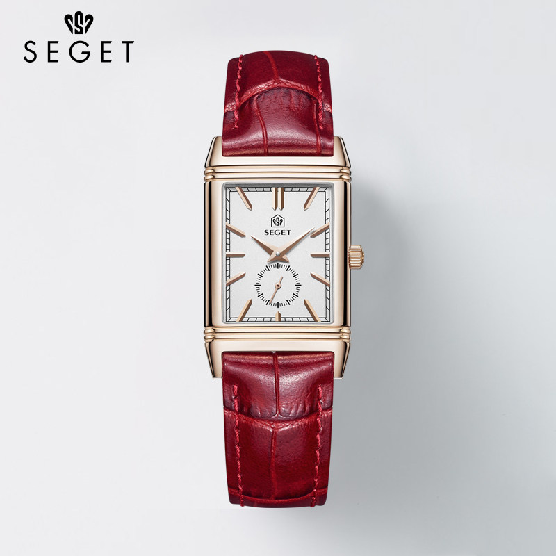 世爵瑞士女简约气质名牌方表盘手表 世爵国产腕表