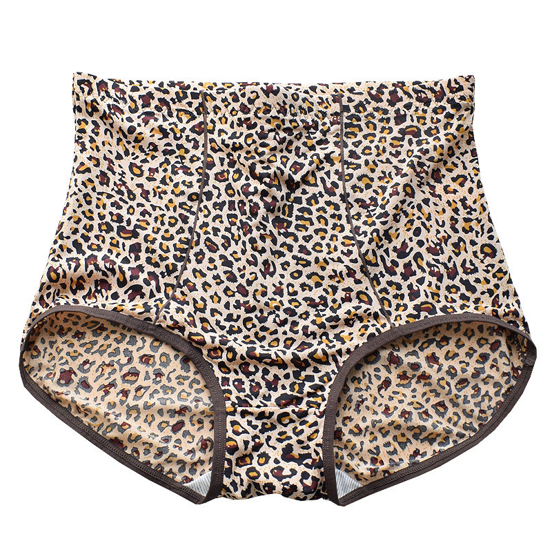 大码舒适豹纹内裤女士中高腰收腹包臀短裤清凉透气收腰三角裤短裤,淘宝优惠券,粉丝福利购,淘宝优惠卷