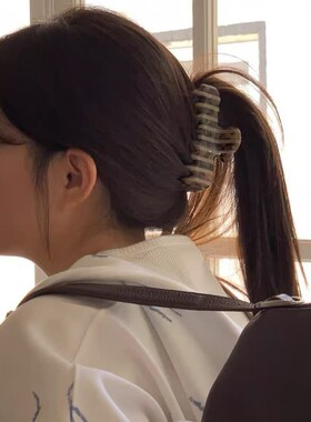 金智妮同款法式醋酸鲨鱼发夹子女