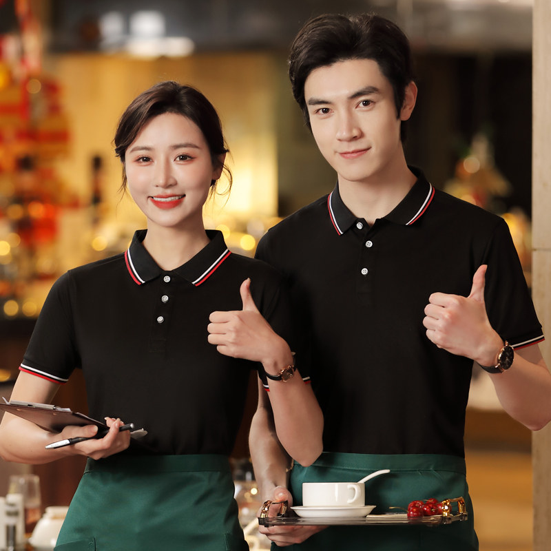 超市夏季短袖快餐店团体工衣t恤 奥娅图T恤