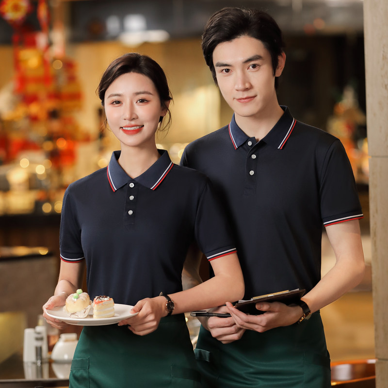 超市夏季短袖快餐店团体工衣t恤 奥娅图T恤