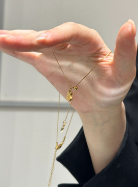 鬼马可爱型轻奢小兔子项链锁骨