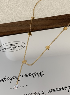 夏日幸运星简约小巧项链