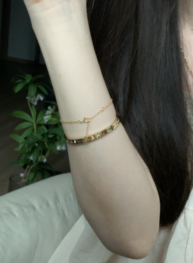 高级感满分手镯手链套装简约金属风质感拉满适配多种场合不挑穿搭