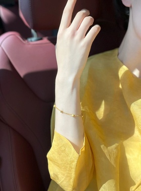 磨砂小金球手链轻奢大气高级