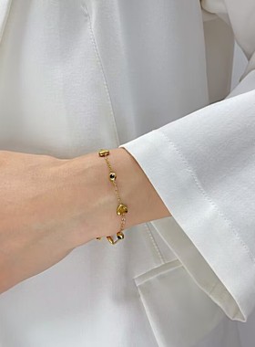 时髦博主视角夏季甜酷锆石手链