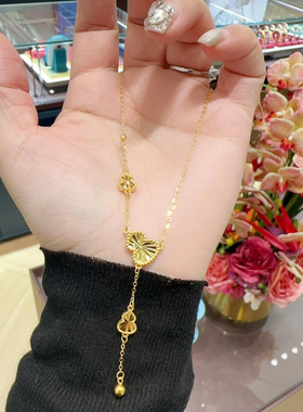 【福禄】新中式闪闪葫芦吊坠项链不掉色秋冬毛衣链锁骨链精致贵气