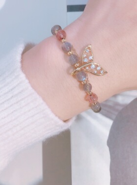 18k包金与鱼你一起蓝蓝月光石