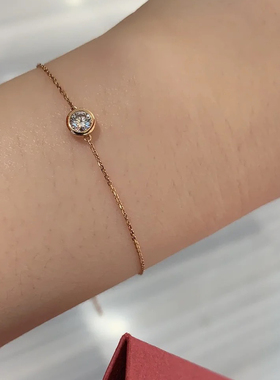 除了心动就是心动复古一颗钻手链