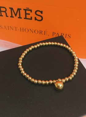 小金球弹力绳礼物情侣复古手串