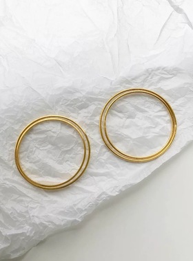 复古高保色冷淡风裸圈手镯