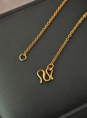 保色钛钢十字链锁骨链不掉色