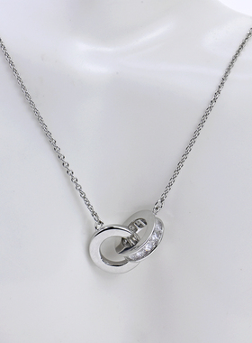 小众轻奢ks原创设计质感镀金简约百搭lucky幸运好运字母短款项链