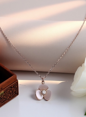 小众精致百搭贝壳花朵项链现货
