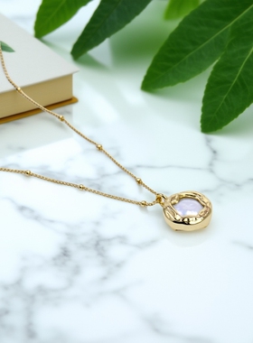 气质优雅感高级珍珠项链颈链