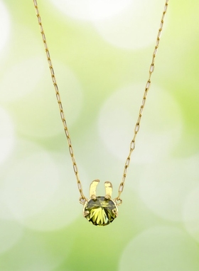 小众轻奢孤品兔耳朵造型短款项链