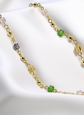 女多坠镀金项链轻奢时尚气质百搭