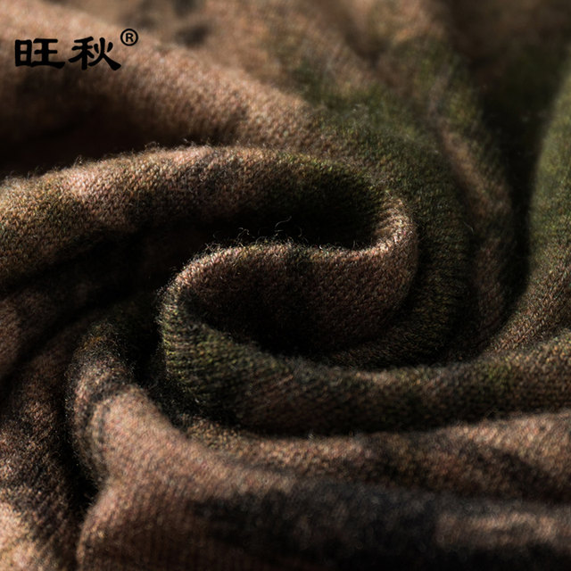 Wangqiu pile collar water-soluble wool knitted sweater