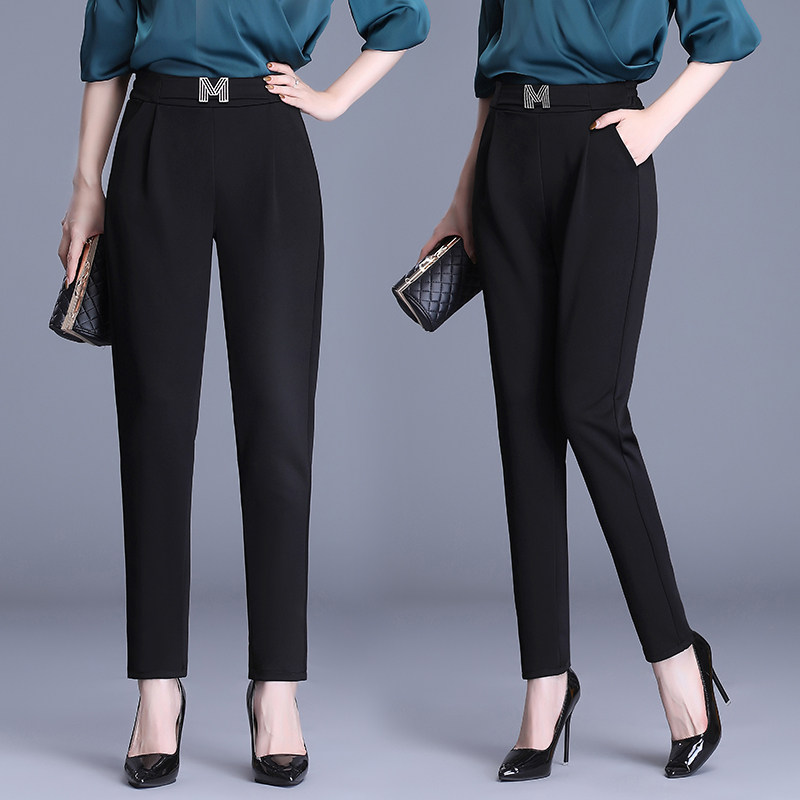 2020秋季新款宽松高腰松紧工作裤子 玛依恋休闲裤