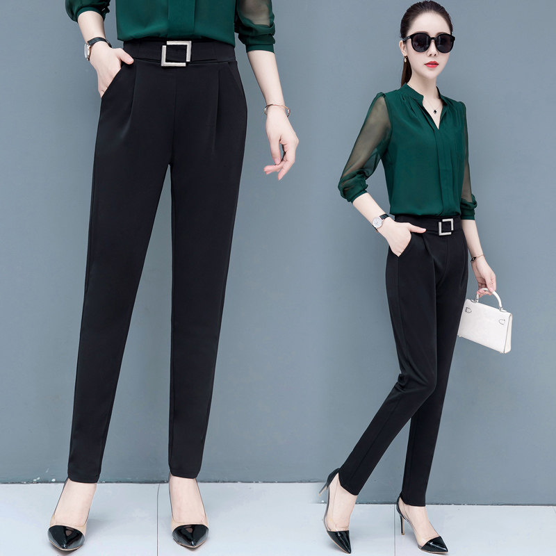 2020新款春秋哈伦裤宽松西装裤子 玛依恋休闲裤