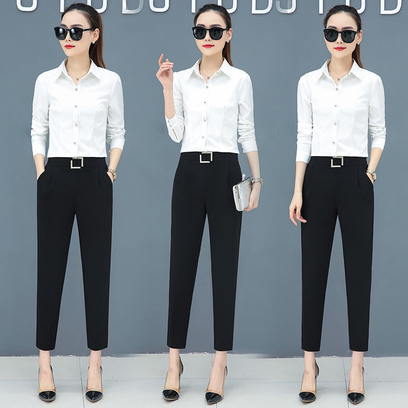 2020新款春秋哈伦裤宽松西装裤子 玛依恋休闲裤