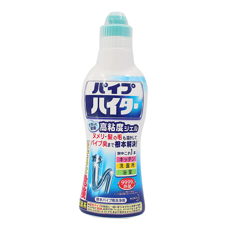 日本原装花王管道疏通剂下水清洁剂高粘度浓缩不伤管道溶头发500g