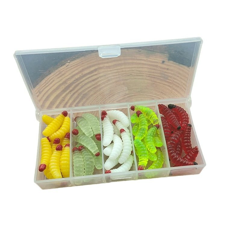 工厂批发微物蠕虫仿真软饵路亚饵假饵红头面包虫饵51件套装,淘宝优惠券,粉丝福利购,淘宝优惠卷