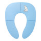 Folding toilet seat for children traveling at home