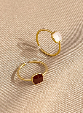 复古食指戒指女时尚个性高级感